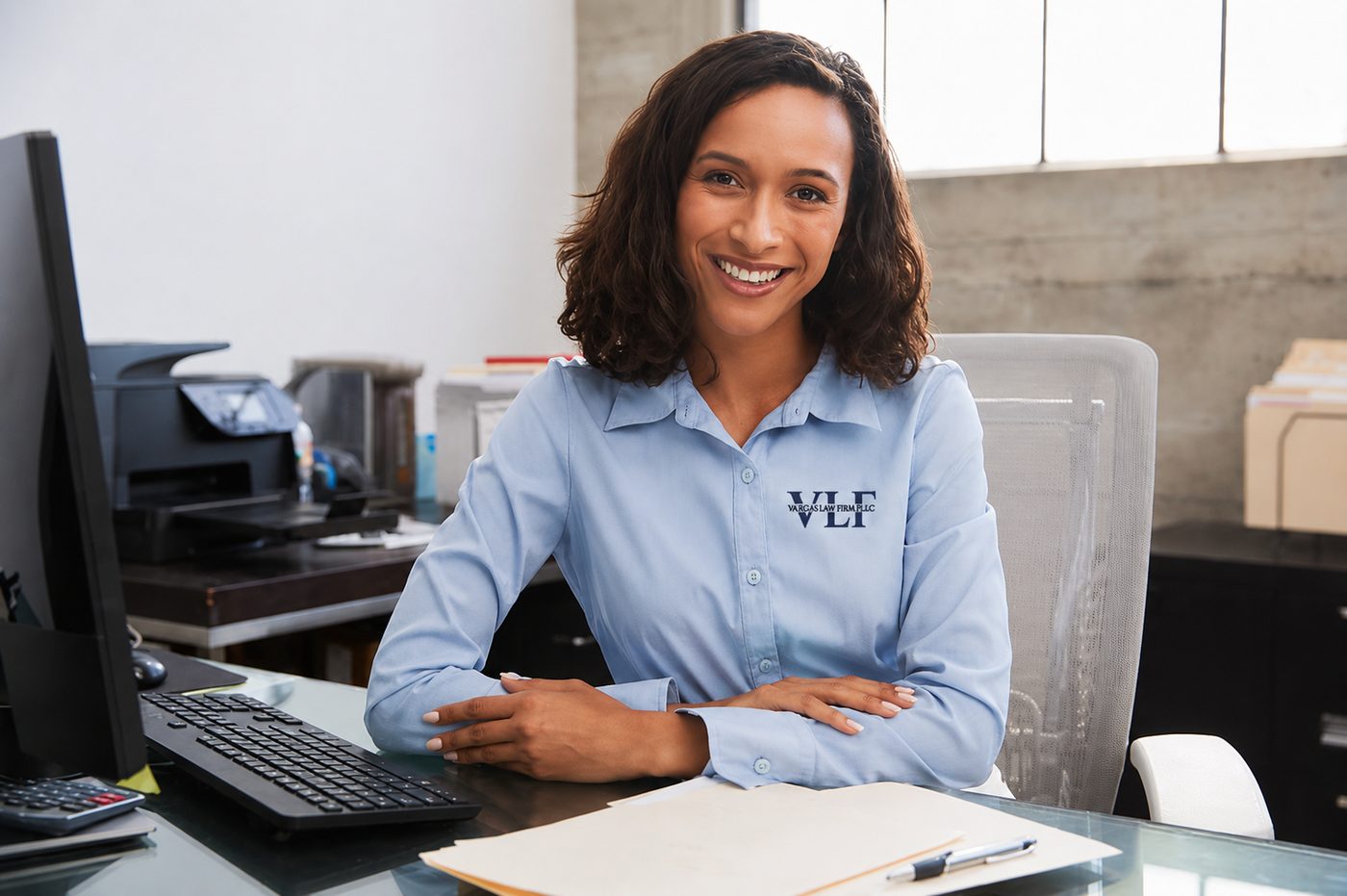 Vargas Law Firm team member ready to take your call